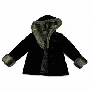 Vtg Terry Lewis faux fur coat